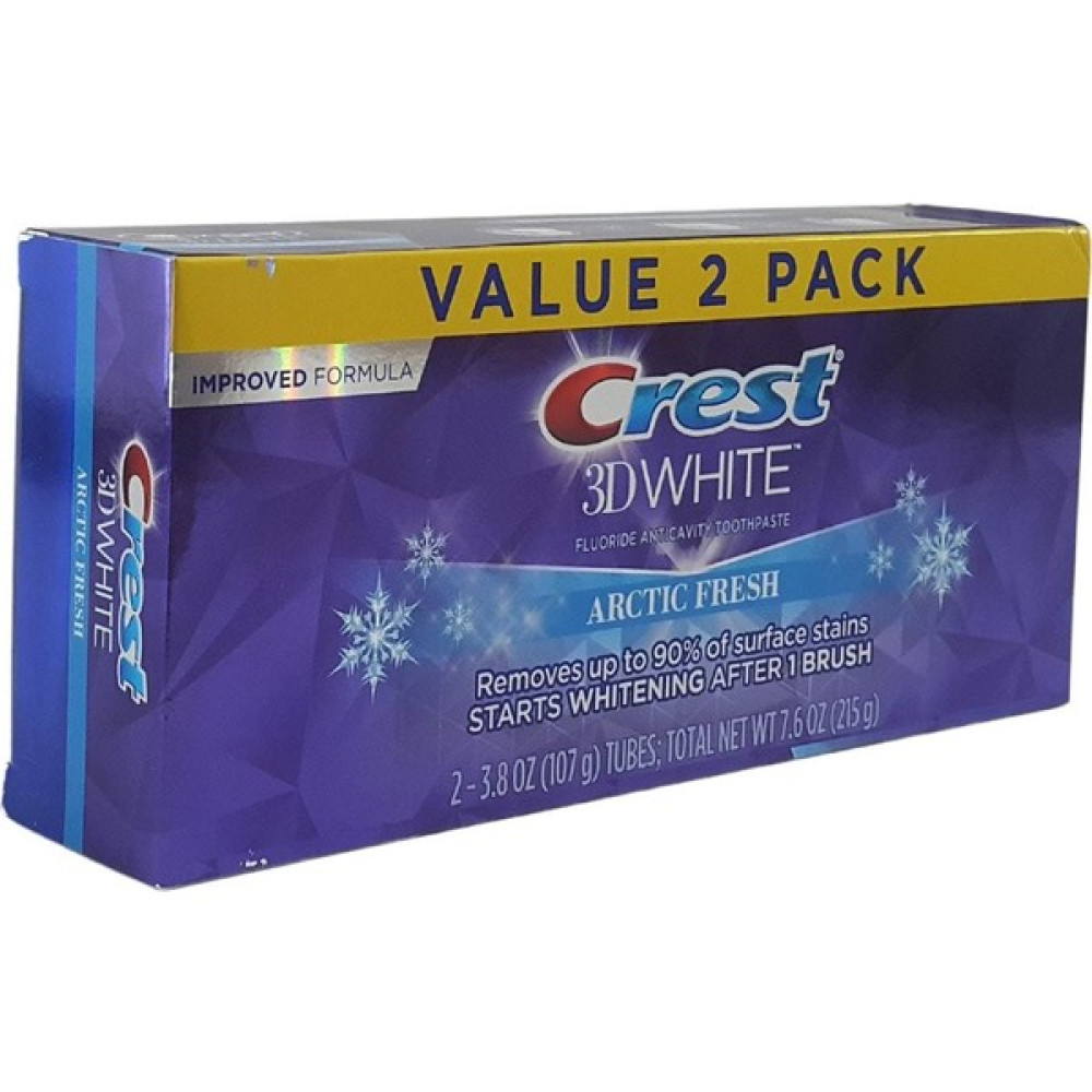 Crest 3D White Arctic Fresh Diş Beyazlatıcı Diş Macunu 2'li Paket 3.8 Oz (107G) Toplam 7.6 Oz (215G) Diş Macunları Fiyatı
