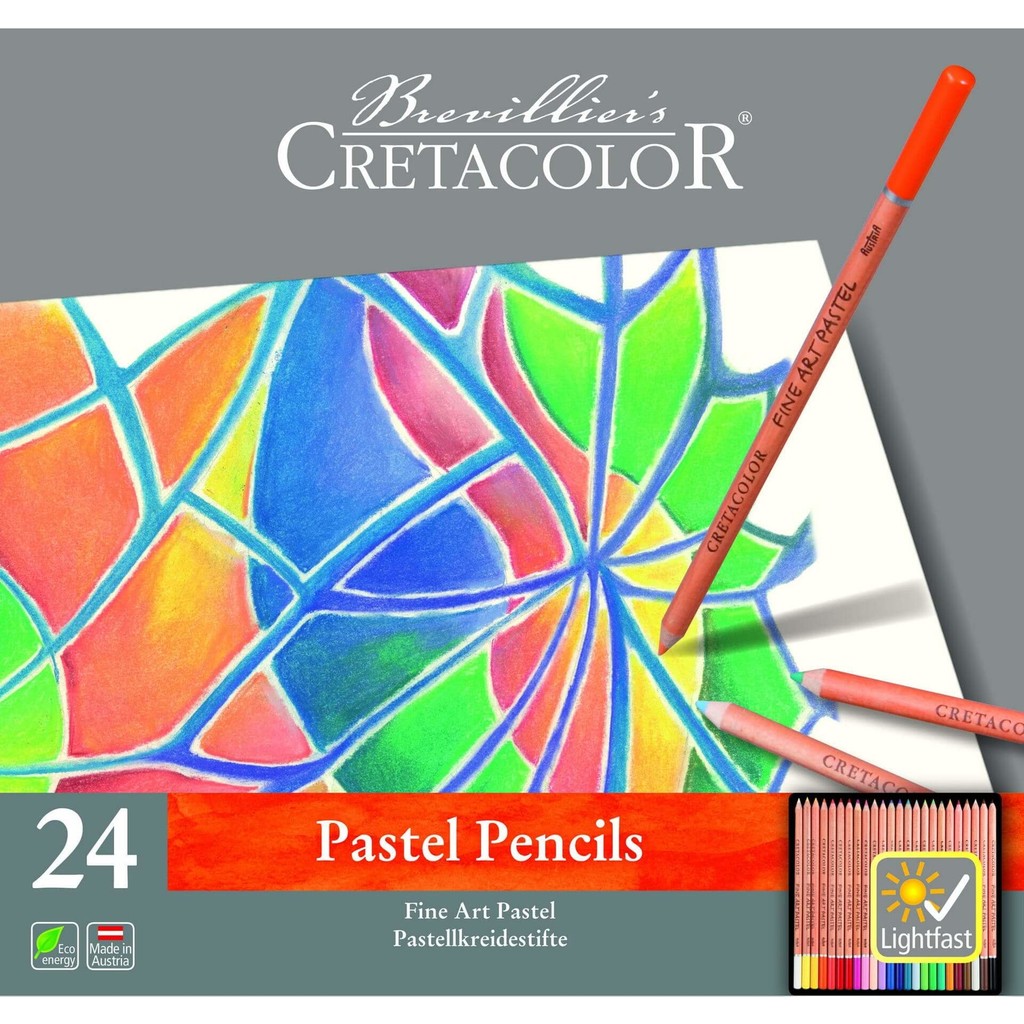 CretaColor Pastel Kalem Seti 24'lü Renkli Sanatsal Malzemeler Yüksek Kalite ve Dayanıklılık Kalem & Yazı Gereçleri Fiyatı