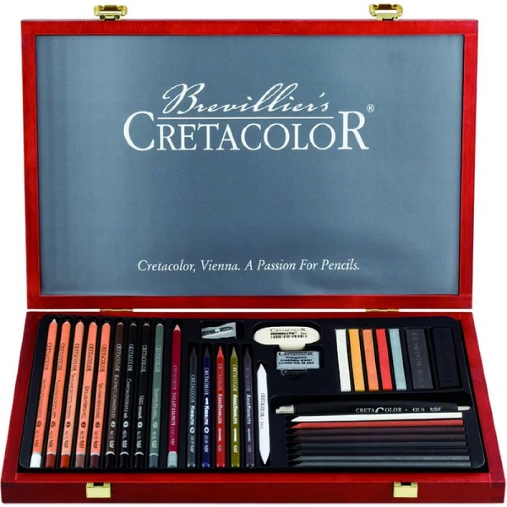 Cretacolor Ultimo Premium Çizim Seti Ahşap Kutu 36'lı Oto Boyaları Fiyatı