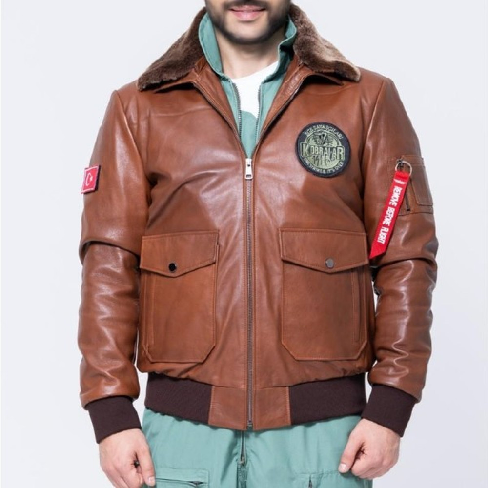 Crew Turk CAT3B Deri Pilot Montu Kahve Erkek Mont Fiyatı