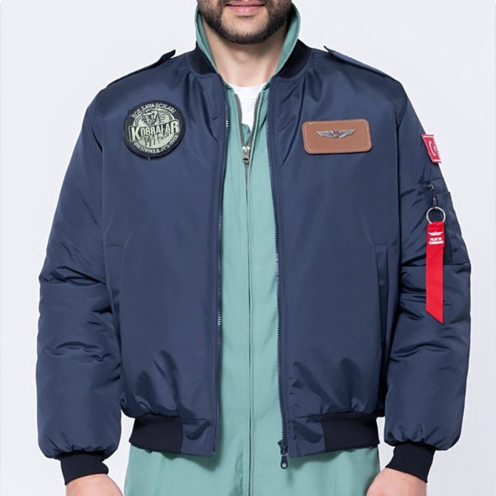 Crew Turk Dnm90L Pilot Montu Kumaş Lacivert Erkek Mont Fiyatı