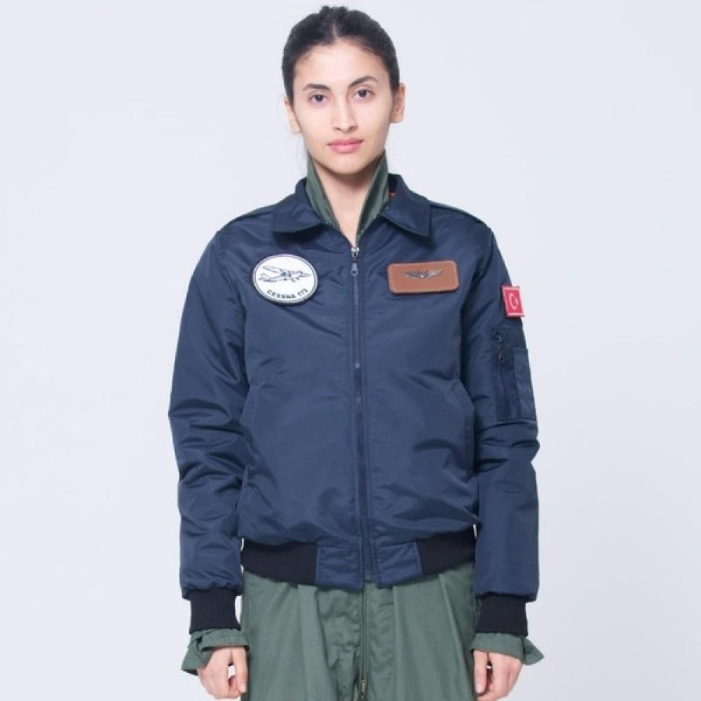 Crew Turk SYK_88L Yakalı Lacivert Kumas Pilot Montu Erkek Mont Fiyatı