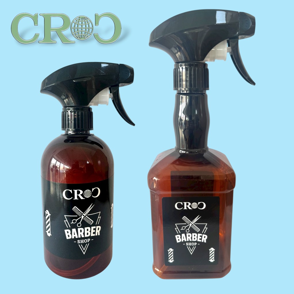 Croc 2 Adet Berber Kuaför Suluğu - Sprey Suluk 500ML + 600ML - Kahverengi Diğer Fiyatı