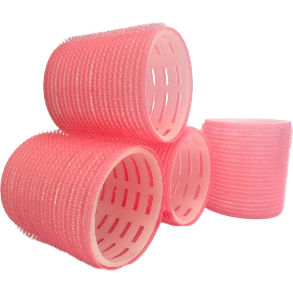 Croc 4lü Büyük Boy Plastik Bigudi Pembe CB23 - Cırtlı Yapışkanlı Saç Bigudisi Diğer Fiyatı