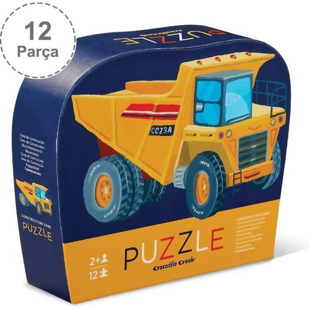 Crocodile Creek Mini Puzzle - 12 Parça - Construction Zone Eğitici Oyuncak Fiyatı
