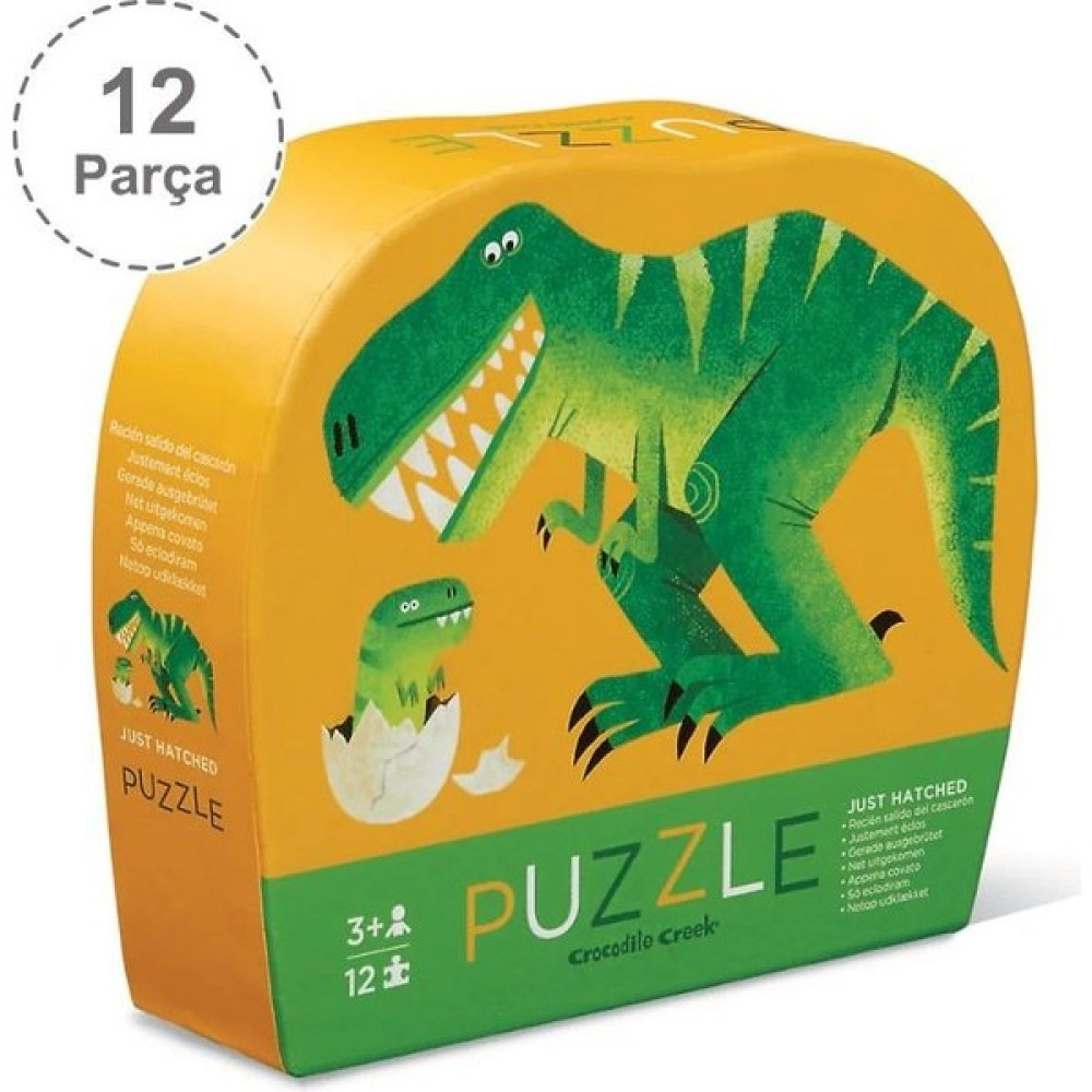 Crocodile Creek Mini Puzzle - 12 Parça - Dinozor Ve Yavrusu Eğitici Oyuncak Fiyatı