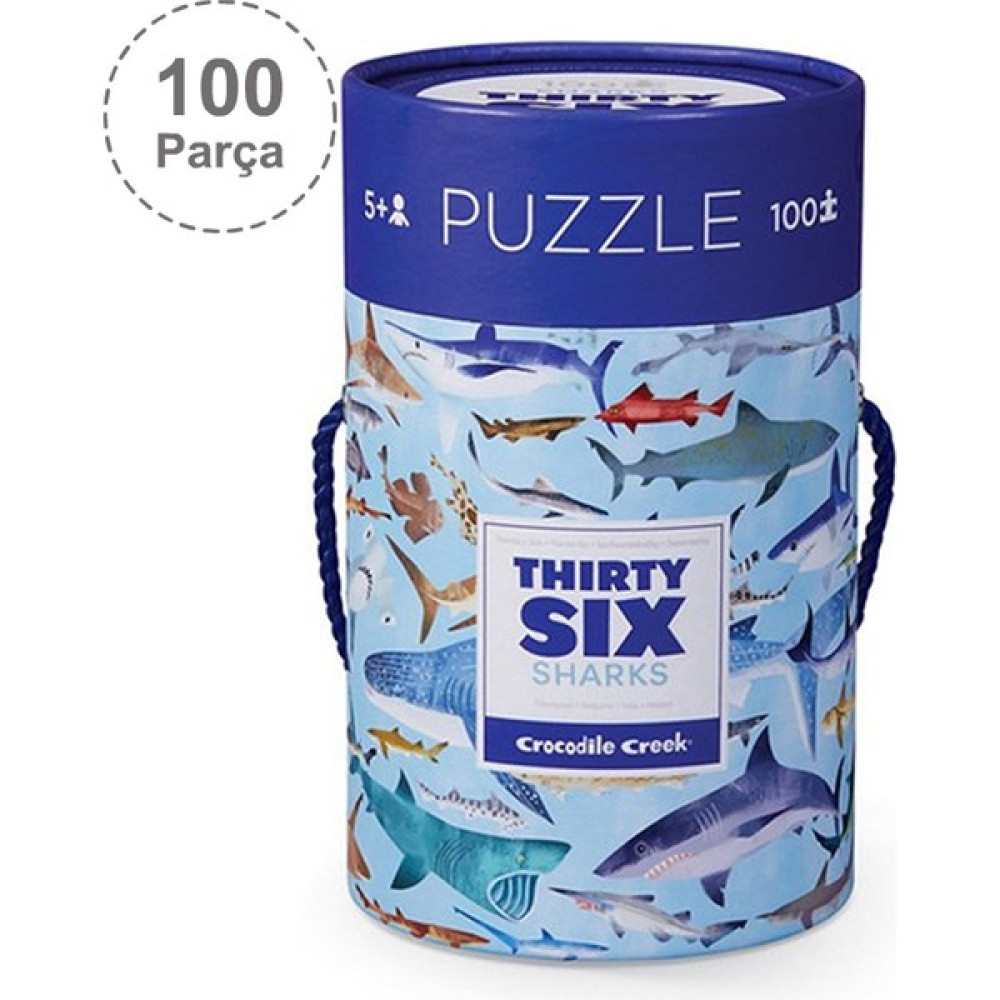 Crocodile Creek Puzzle - 100 Parça - Köpek Balıkları Eğitici Oyuncak Fiyatı
