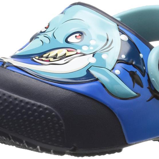 Crocs Fun Lab Lights Clog Shark-Navy Çocuk Unisex Günlük Terlik