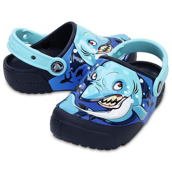 Crocs Fun Lab Lights Clog Shark-Navy Çocuk Unisex Günlük Terlik Unisex Çocuk Terlik & Sandaleti Fiyatı