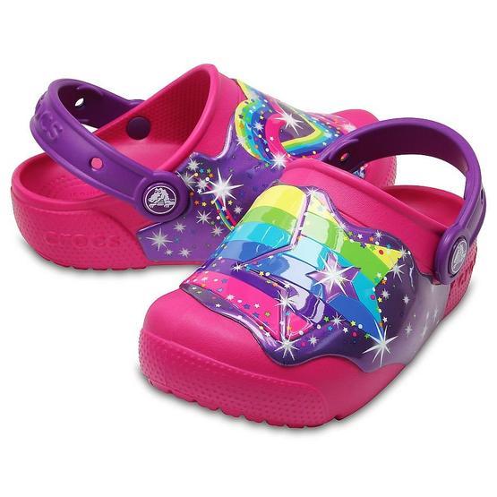 Crocs Fun Lab Lights Clog Shark-Navy Çocuk Unisex Günlük Terlik