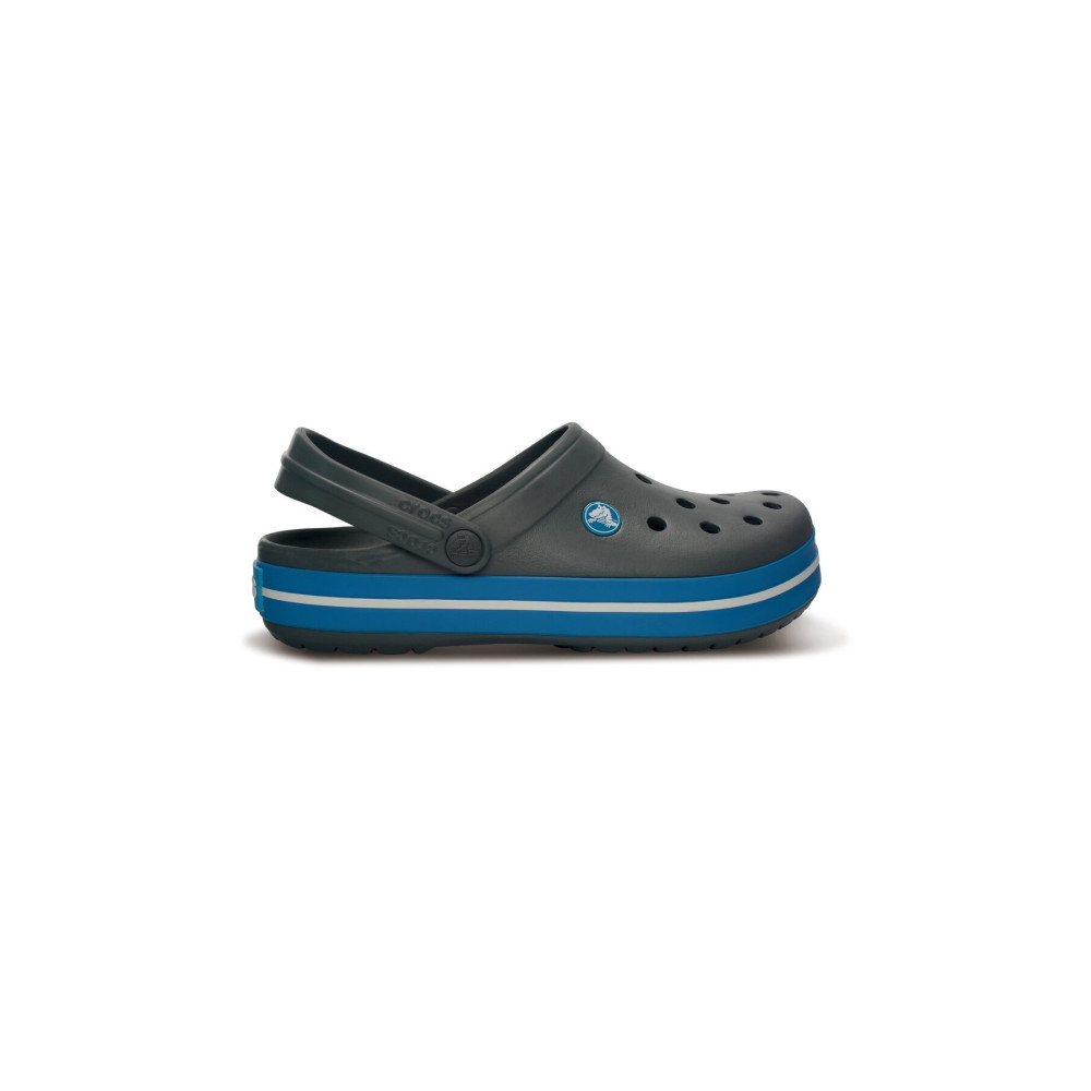 Crocs Koyu Gri Unisex Crocband Kenarı Mavi Beyaz Çizgili Terlik 36-37 Beden Unisex Sandalet Fiyatı