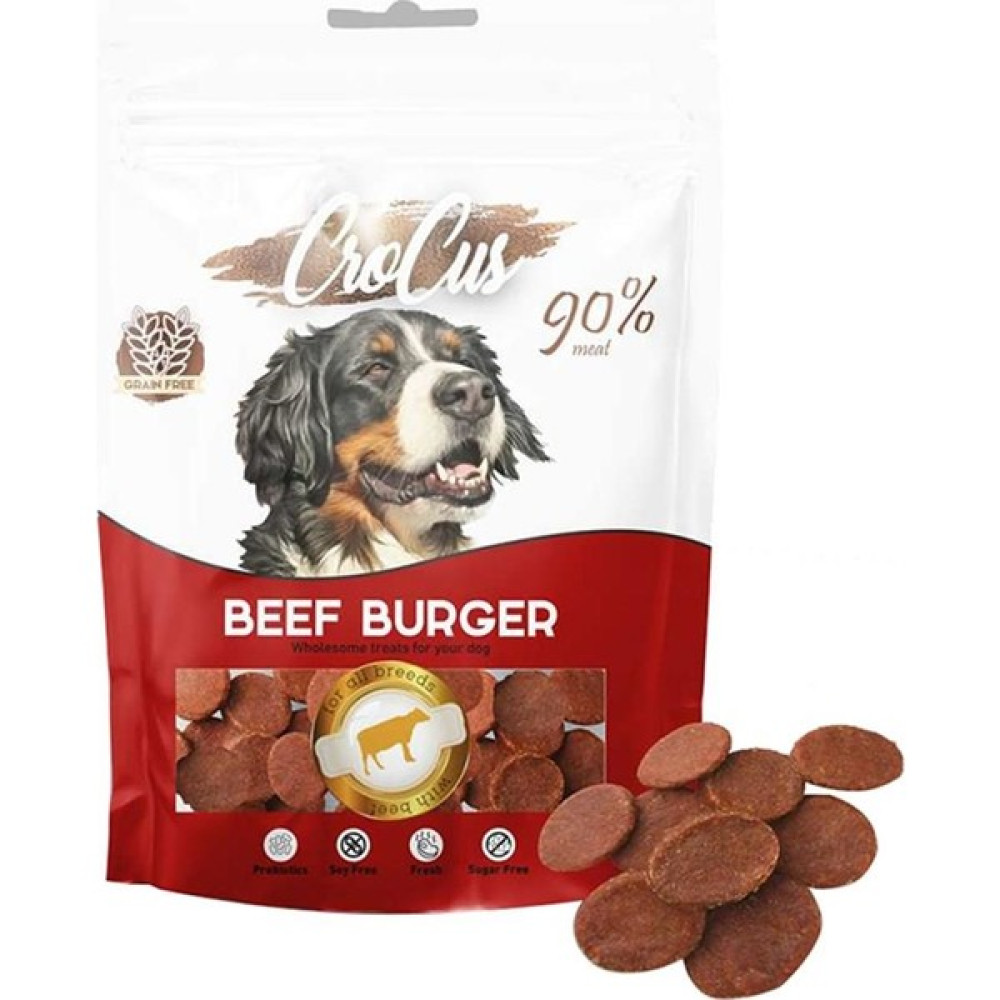 Crocus Beef Burger Biftek Etli Tahılsız Köpek Ödülü 80 gr Evcil Hayvan Ürünleri Fiyatı