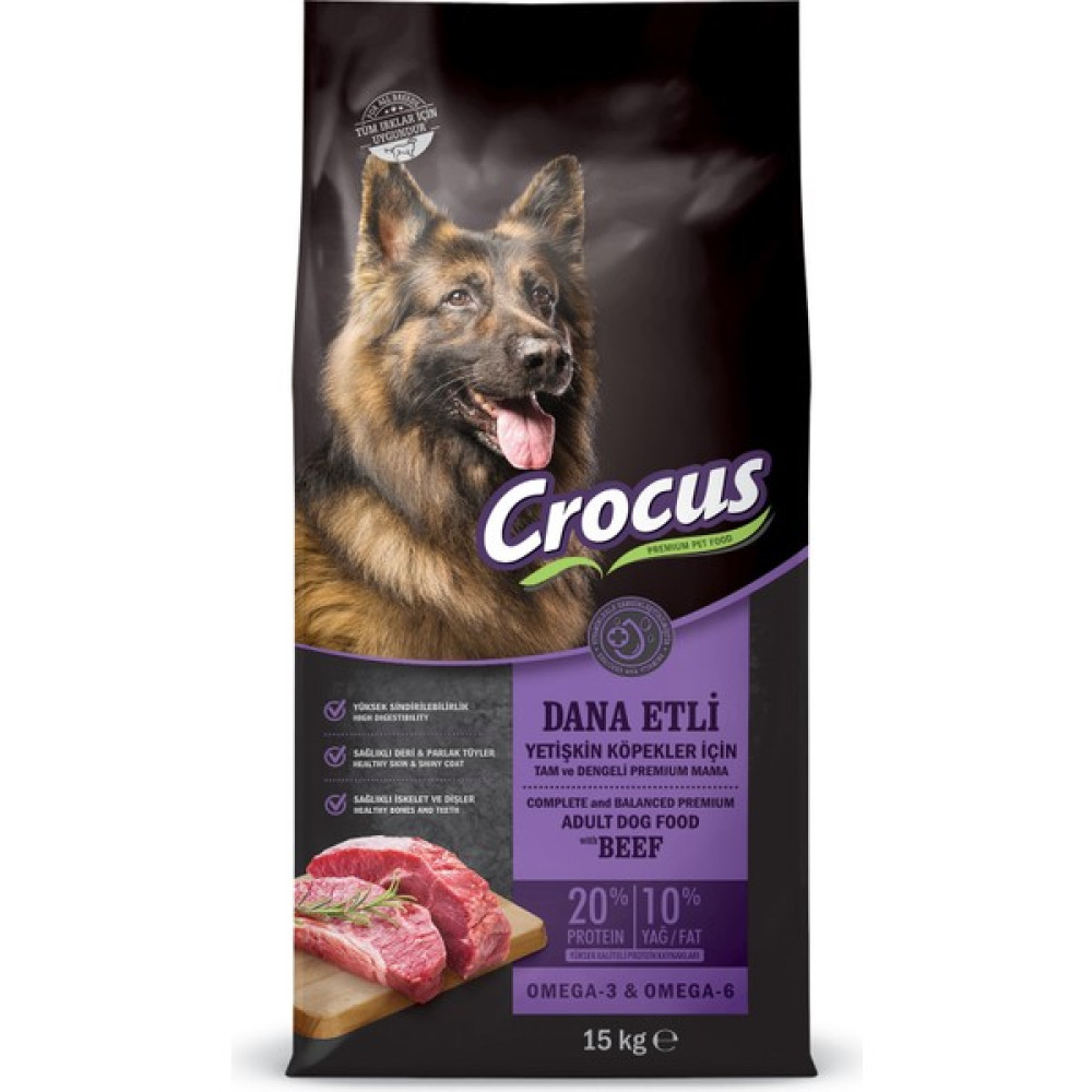 Crocus Biftekli Pirinçli Yet. Köpek Maması 15 kg Evcil Hayvan Ürünleri Fiyatı