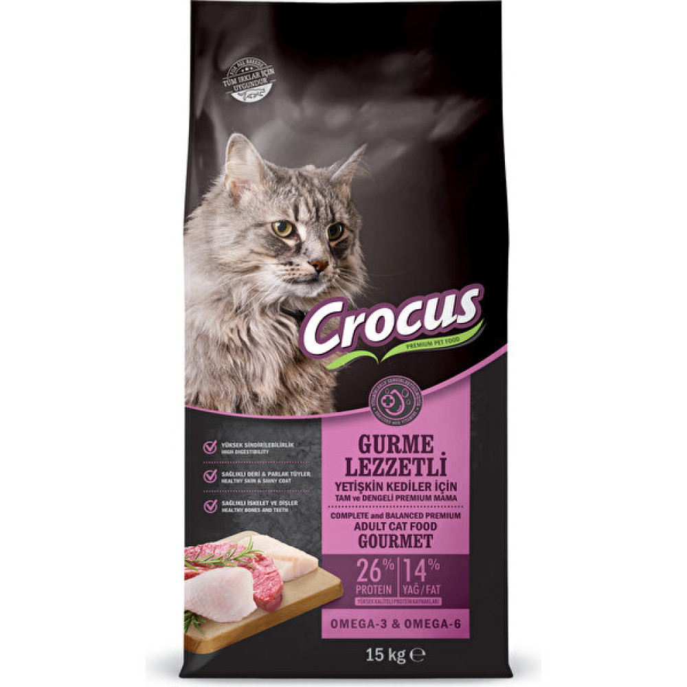 Crocus Gurme Yetişkin Kedi Maması 15 kg Evcil Hayvan Ürünleri Fiyatı