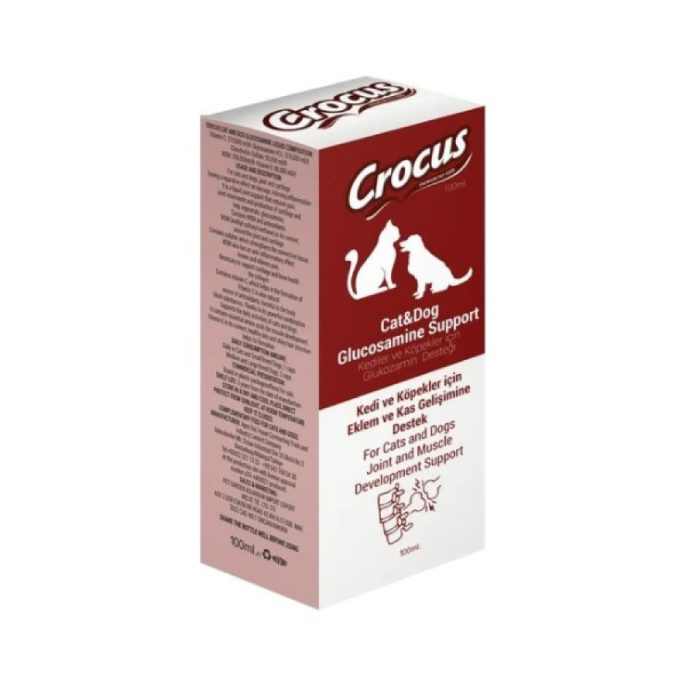 Crocus Kedi & Köpek Glukozamin Destek 100ML Evcil Hayvan Ürünleri Fiyatı
