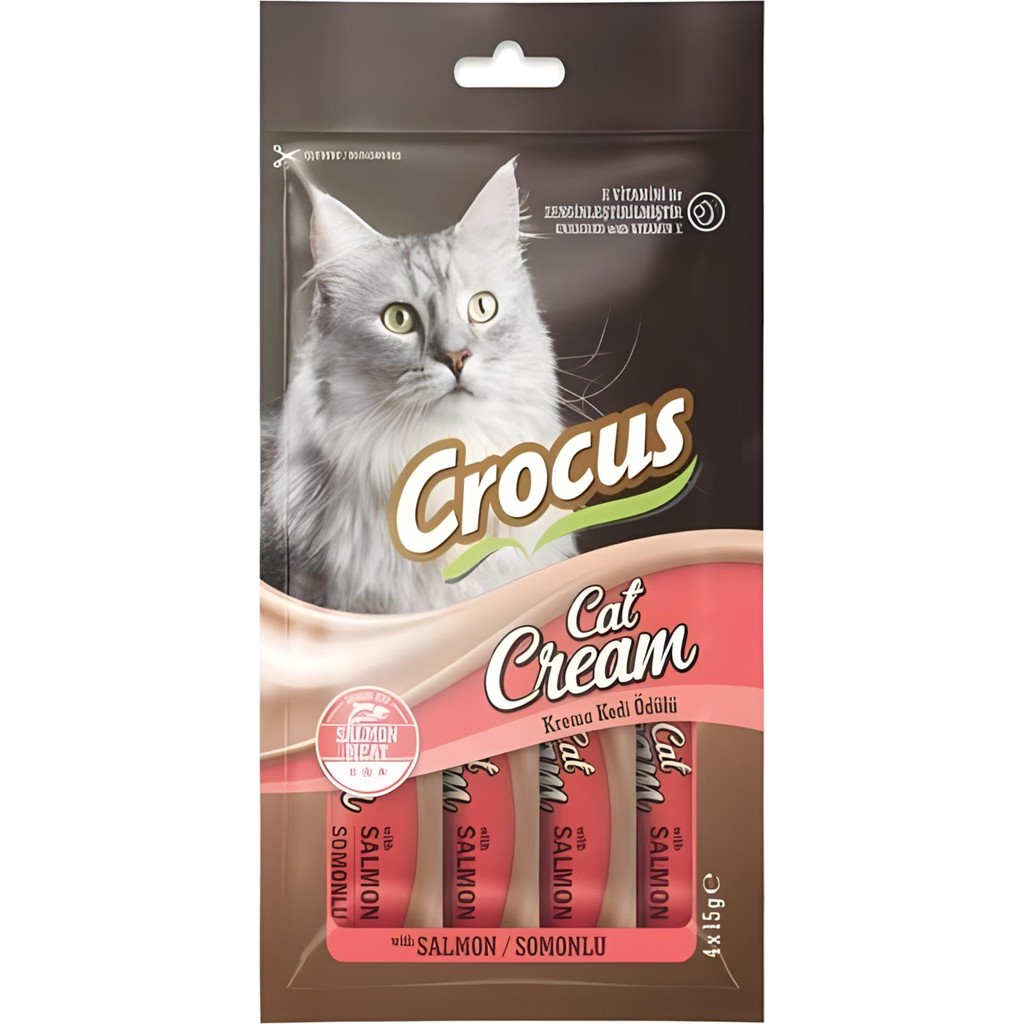 Crocus Somonlu Krema Kedi Ödülü 4X15GR x 5 Adet Evcil Hayvan Ürünleri Fiyatı