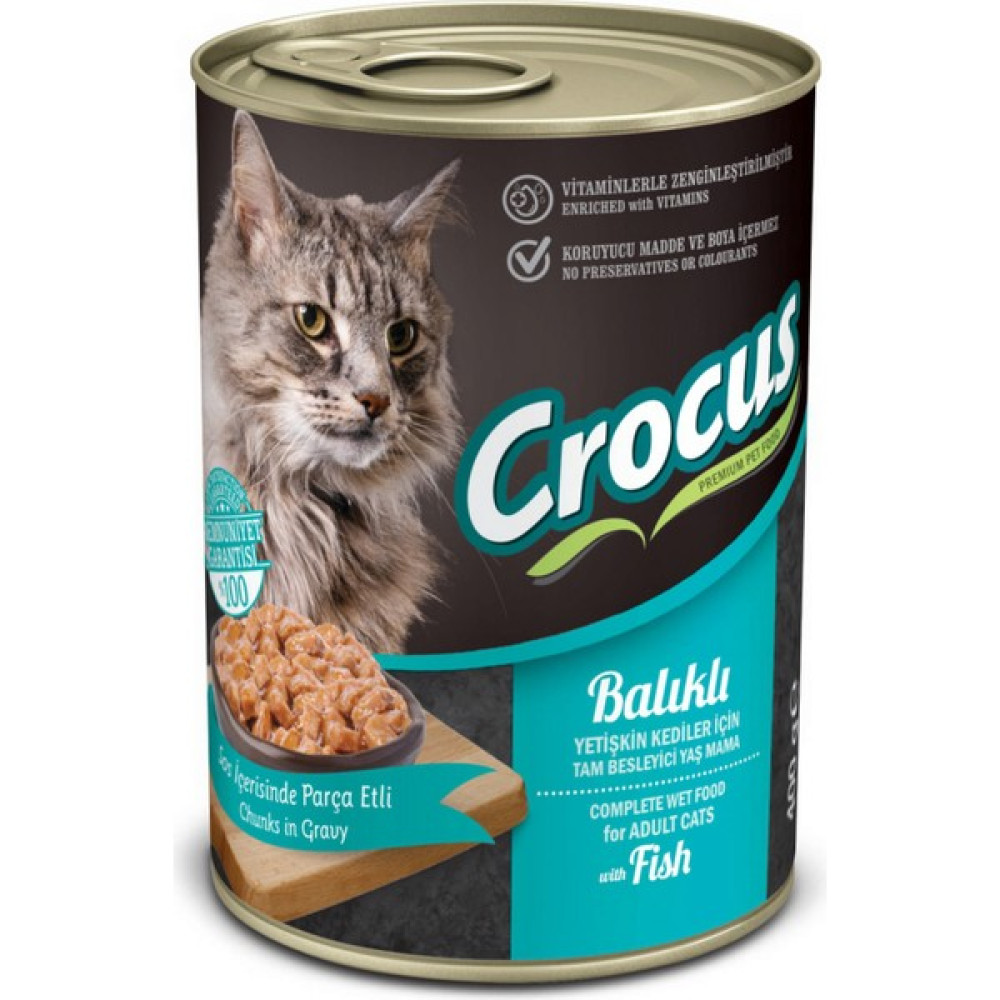 Crocus Yetişkin Kedi Balıklı Yaş Mama 400G 11 Oto Boyaları Fiyatı