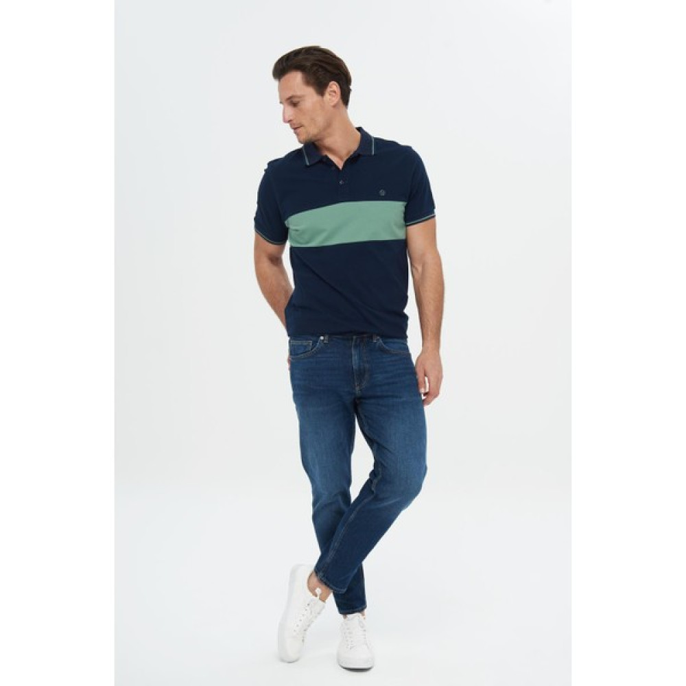 Cross Jeans Finn Koyu Mavi Regular Tapered Fermuarlı Jean Pantolon E 4407-008 Erkek Jeans / Kot Pantolon Fiyatı
