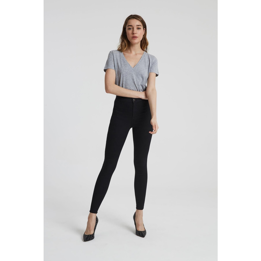 CROSS JEANS Janıe Siyah Yüksek Bel Önü Cepsiz Jegging Jean Pantolon 34/34 Beden Bayan Jeans / Kot Pantolon Fiyatı