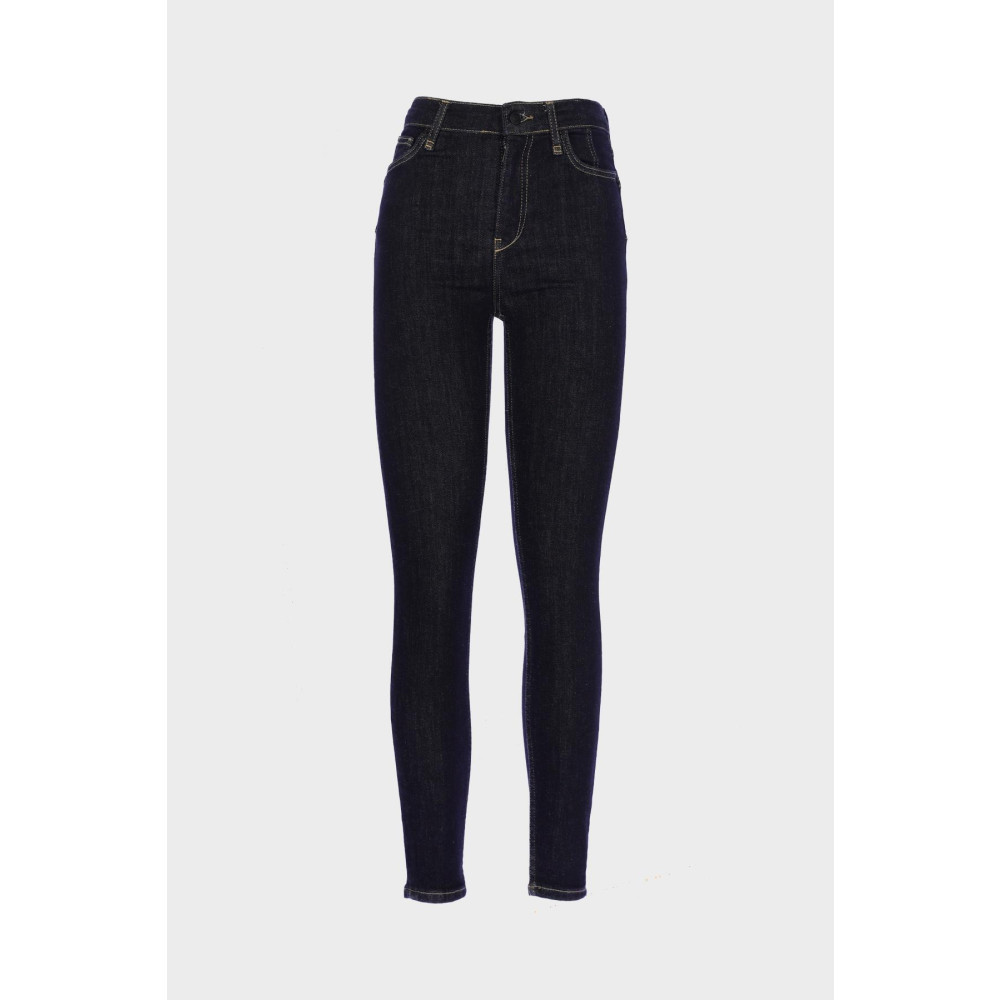 CROSS JEANS Judy Koyu Mavi Yüksek Bel Skinny Fit Patı Fermuarlı Jean Pantolon 28/32 Beden Bayan Jeans / Kot Pantolon Fiyatı