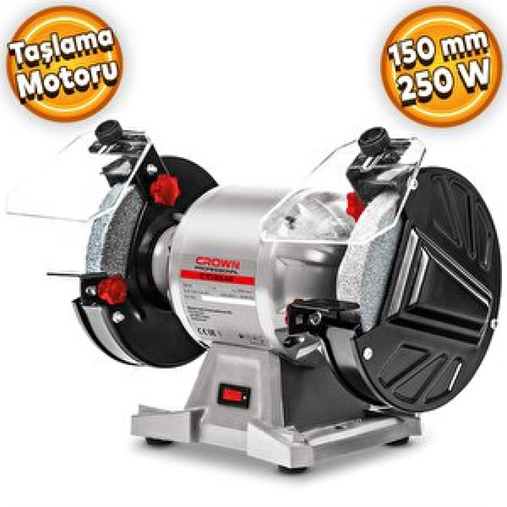 Crown Ct13546 Taşlama Motoru Taş Motoru Makinesi 150 Mm 250 W Taşlama Makinesi Fiyatı