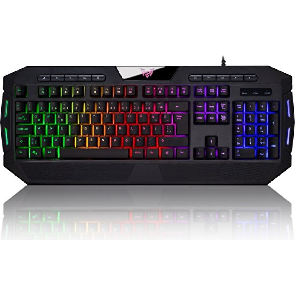 Crown Micro Cmgk-06 Rainbow,bilek Destekli, Anti Ghosting Türkçe Q Multimedia Oyuncu Klavyesi - Siyah Oyuncu Klavyesi Fiyatı