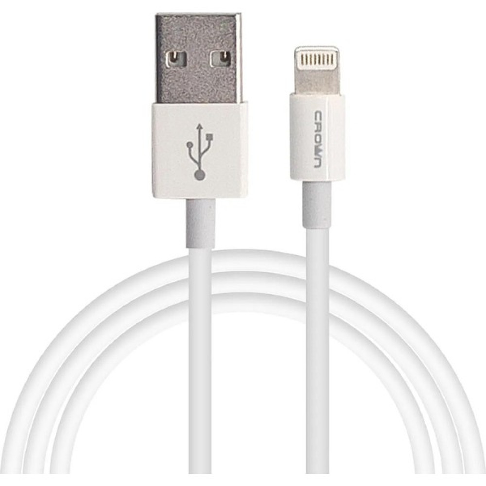 Crown Micro iPhone Uyumlu Hızlı Şarj Destekli Kablo - Lightning (CMCU-005L) - Beyaz Cep Telefonu Kablosu Fiyatı