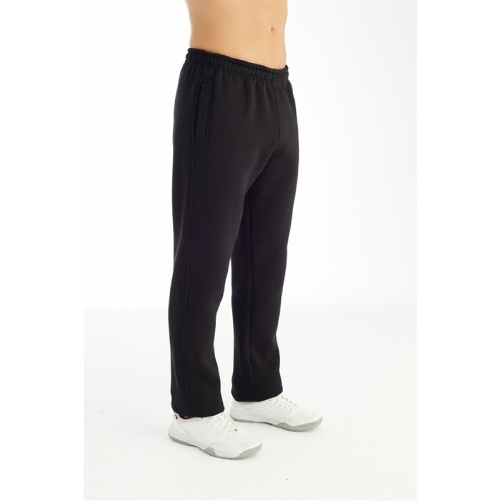 Crozwise Bol Paça - Erkek Şardonlu Siyah Eşofman Altı - 2194-10 Giyim (Outdoor) Fiyatı
