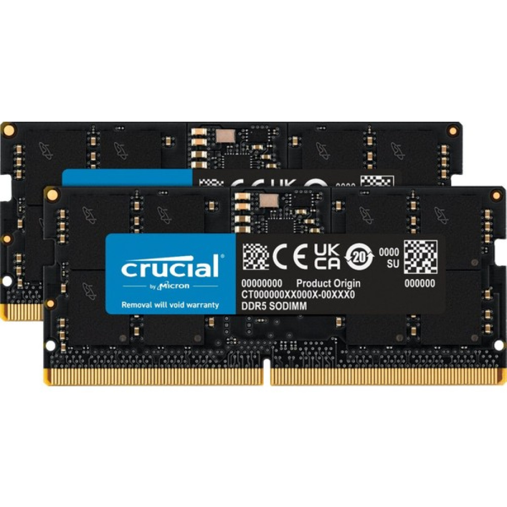 Crucial 64GB Kit (2X32GB) Ddr5 4800 Sodımm CL40 (16GBIT) CT2K32G48C40S5 Notebook Ram Bellek RAM Bellekler Fiyatı