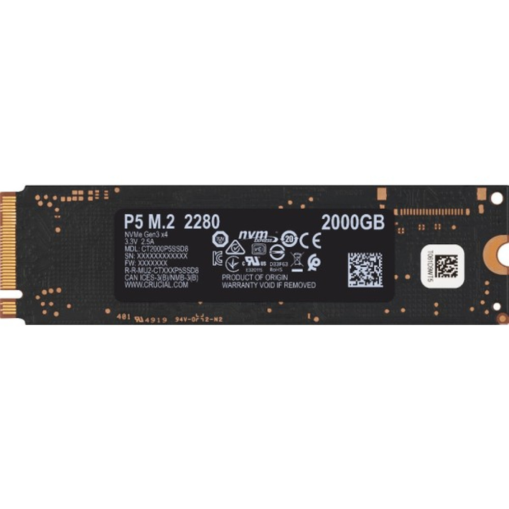 Crucial P5 2TB 3400MB-3000 MB/s NVMe PCIe M.2 SSD CT2000P5SSD8 SSD / Solid State Drive Fiyatı
