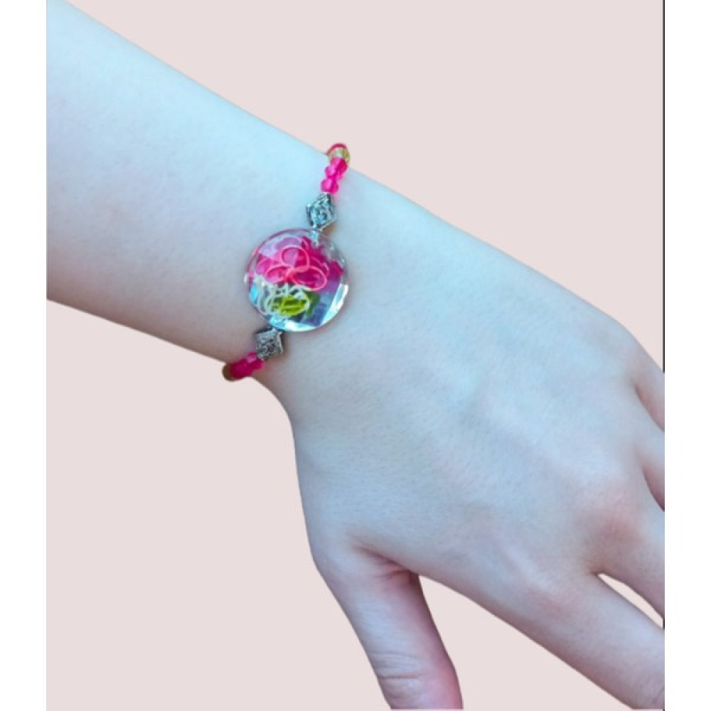 Crystal Atelier Pembe Çiçekli Barbie Bileklik Saat ve Bileklik Aksesuarı Fiyatı
