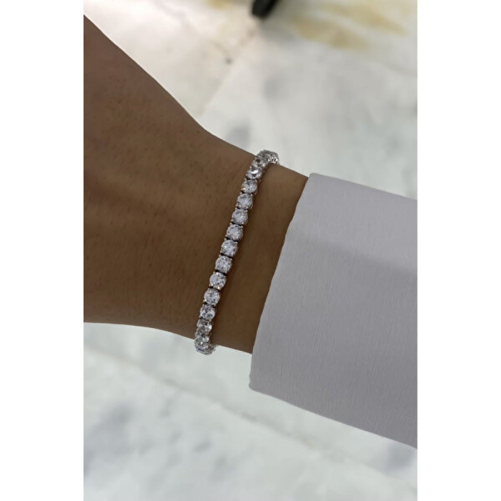 Crystal Diamond Zirconia Laboratuvar Pırlantası 9.65 Karat Su Yolu Bileklik Saat ve Bileklik Aksesuarı Fiyatı