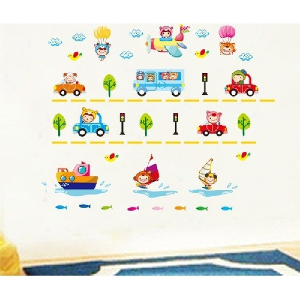 Crystal Kids Çocuk Şehri Anaokulu Yuva Bebek ve Çocuk Odası Duvar Sticker Bebek Odası Duvar Süsü Fiyatı