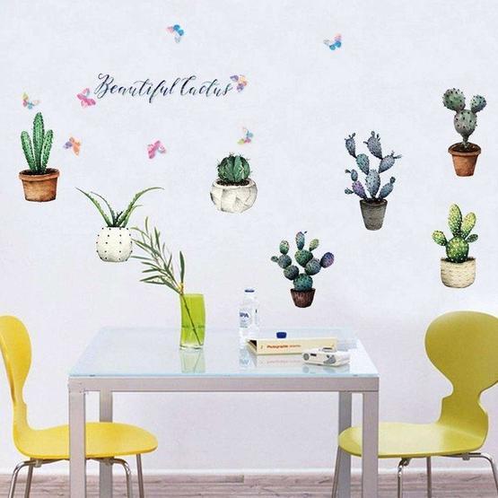 Crystal Kids Modern Tasarım Kaktüsler Salon Ev Dekorasyonu Duvar Sticker