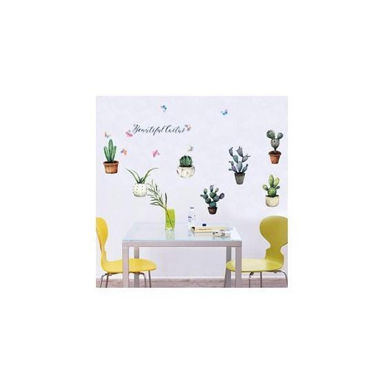 Crystal Kids Modern Tasarım Kaktüsler Salon Ev Dekorasyonu Duvar Sticker