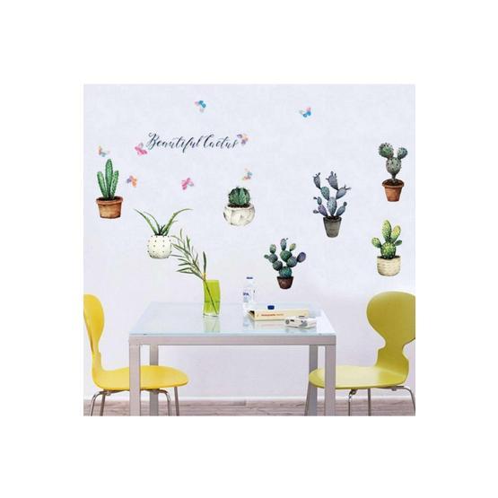 Crystal Kids Modern Tasarım Kaktüsler Salon Ev Dekorasyonu Duvar Sticker