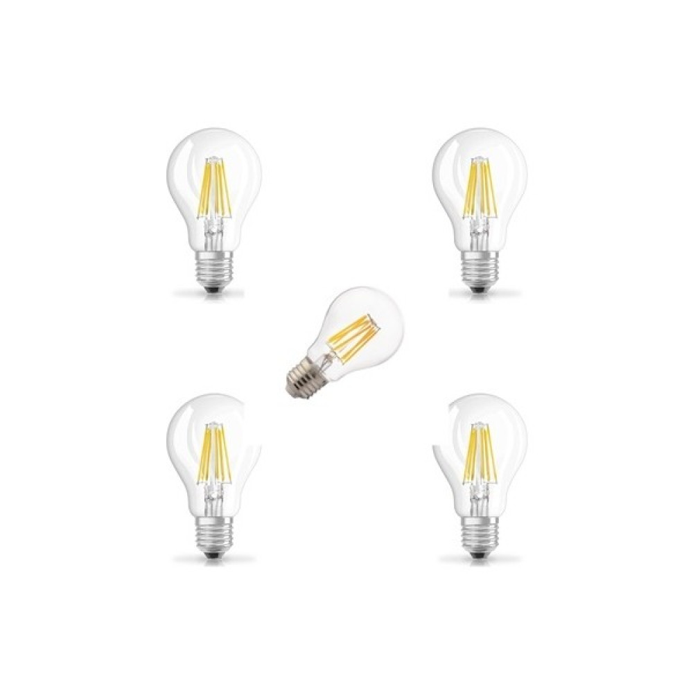 Crystal Palace 5 Adet - E-27 Filament LED Ampul E27 Rustik LED Ampul Şeffaf Cam Gün Işığı 2800K Himawari Ledli Rustik Ampül Led Aydınlatmalar Fiyatı