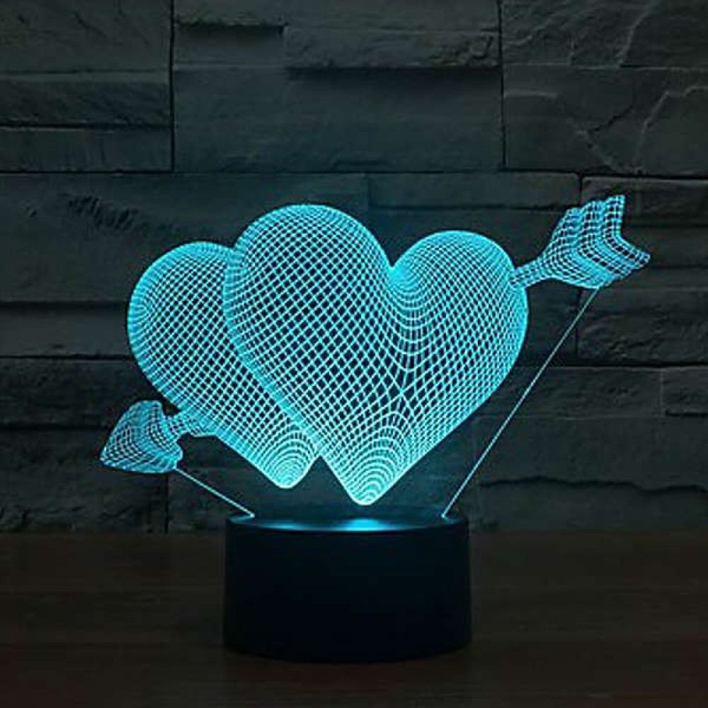 Crystal Palace Kalpli Masa Üstü LED Lamba Ledli Gece Masa Lambası 3D 3 Boyutlu Dokunmatik 9 Renk 17CM - Şeffaf Gece Lambası Fiyatı