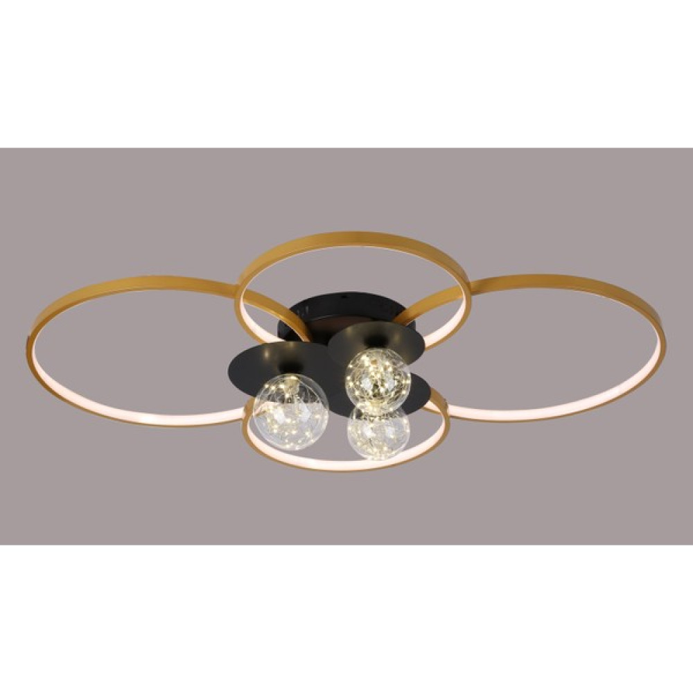 Crystal Palace Modern Tasarım Yeni Model LED Avize - Gold Salon Avizesi - Peri Ledli Avize - 120*85CM 3 Renk Yanar - Gold - Siyah Avize Fiyatı