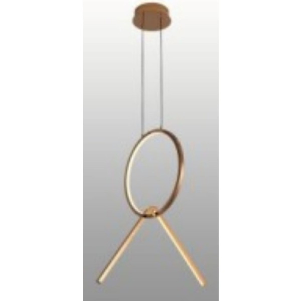 Crystal Palace Tekli Sarkıt Avize - Led Avize - Gold Ledli Avize - 55 cm - 3 Renk Yanar Ayarlanabilir Avize Fiyatı