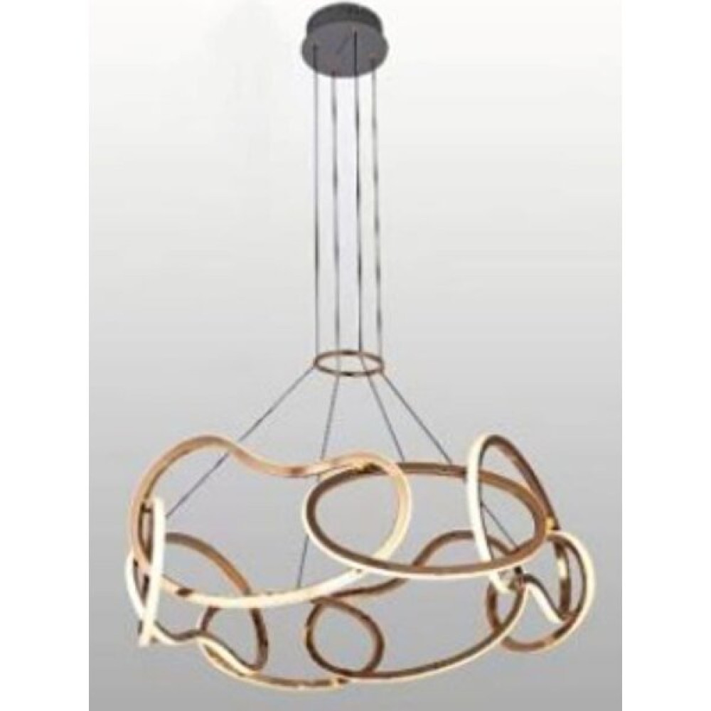 Crystal Palace Tekli Sarkıt Avize - LED Avize - Gold Ledli Avize - 85CM - 3 Renk Yanar Ayarlanabilir Avize Fiyatı