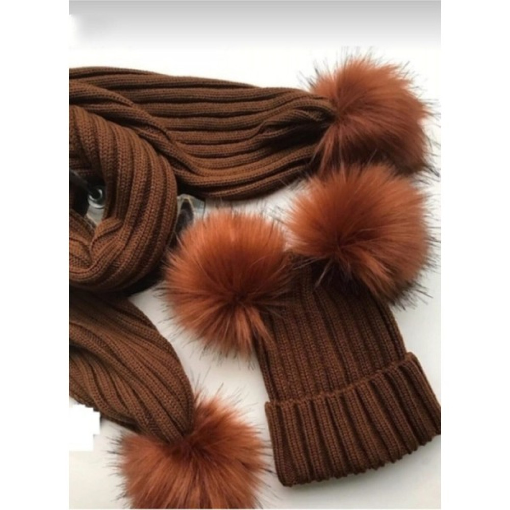 Crystal Shop Çift Ponponlu Unisex Çocuk Atkı ve Bere Takımı Çocuk Kulaklığı Fiyatı