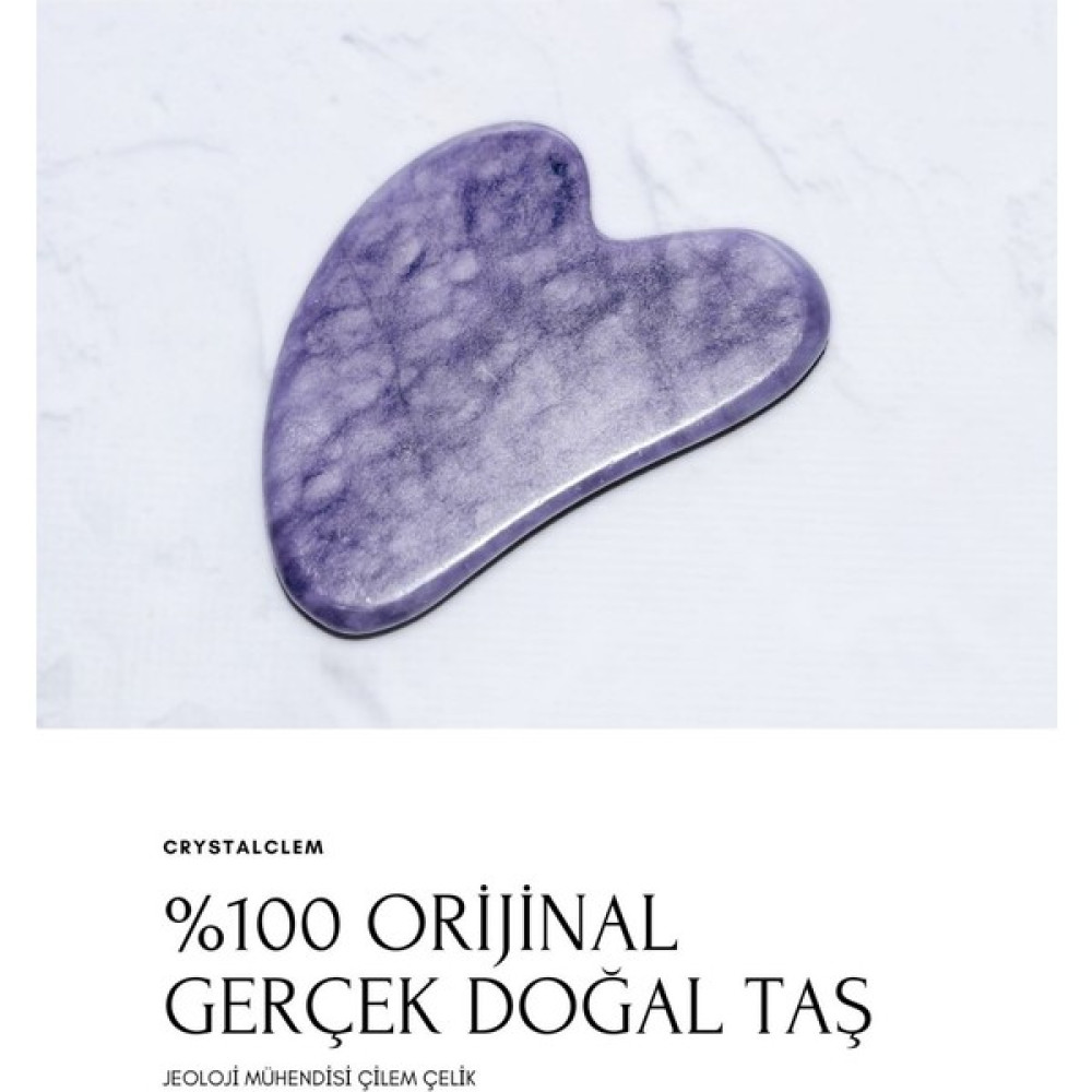 Crystalclem Ametist Kalp Gua Sha Doğal Taş Yüz Masaj Aleti Oto Boyaları Fiyatı