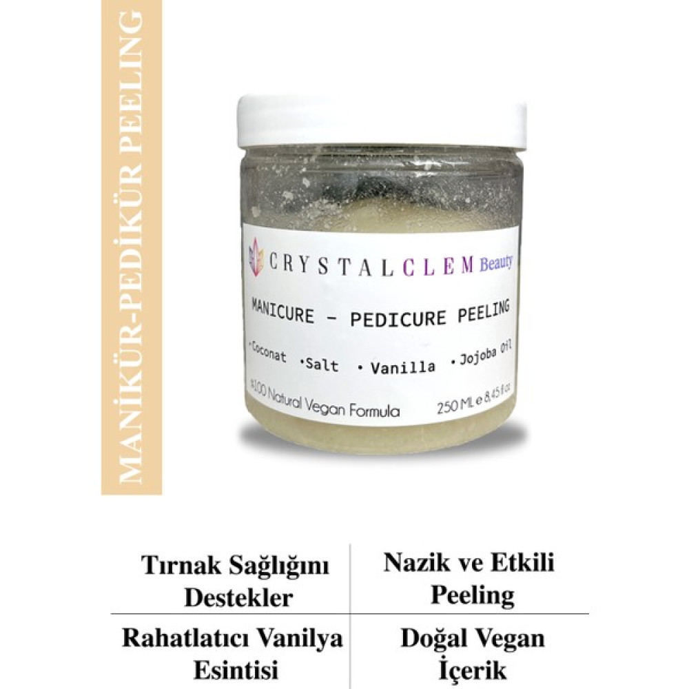 Crystalclem Manikür Pedikür Peeling El Ayak Bakımı Scrub Vücut Bakımı Fiyatı