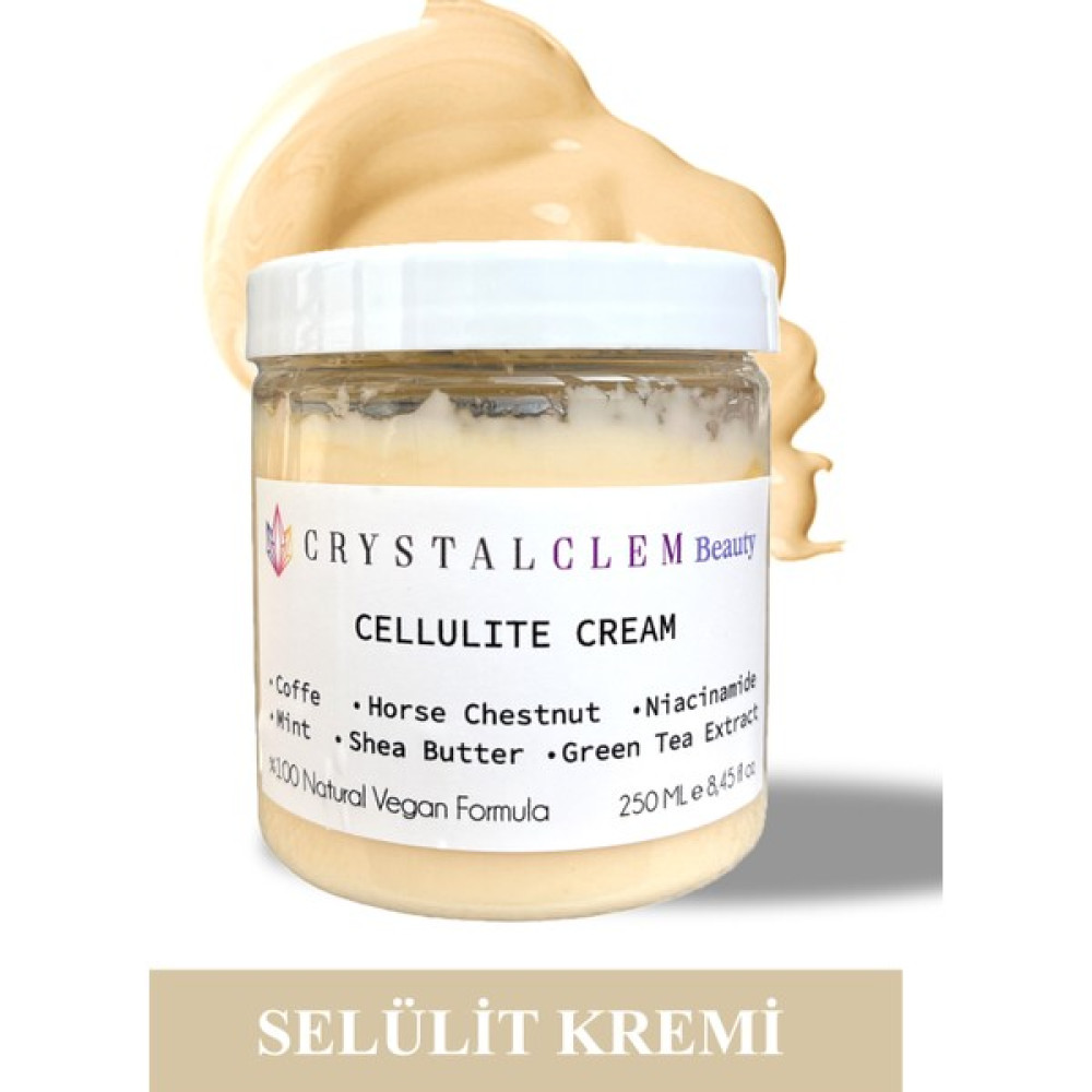Crystalclem Selülit Kremi 250 ml Selülit Çatlak Vücut Sıkılaştırıcı ve İncelticiler Fiyatı