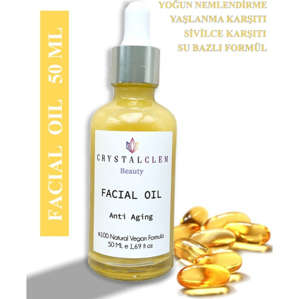 Crystalclem Yoğun Nemlendirici ve Antioksidan Face Oil Doğal Yağlar Ile Zenginleştirilmiş Su Bazlı Serum Anti-Aging / Yaşlanma Karşıtı Fiyatı