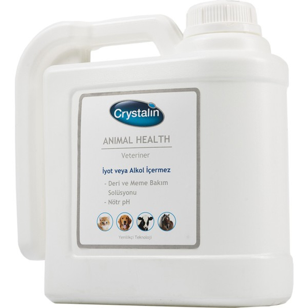Crystalin Animal Health 5 LT ( Yara, Deri ve Meme Bakım Solüsyonu & Dezenfektan) Evcil Hayvan Ürünleri Fiyatı