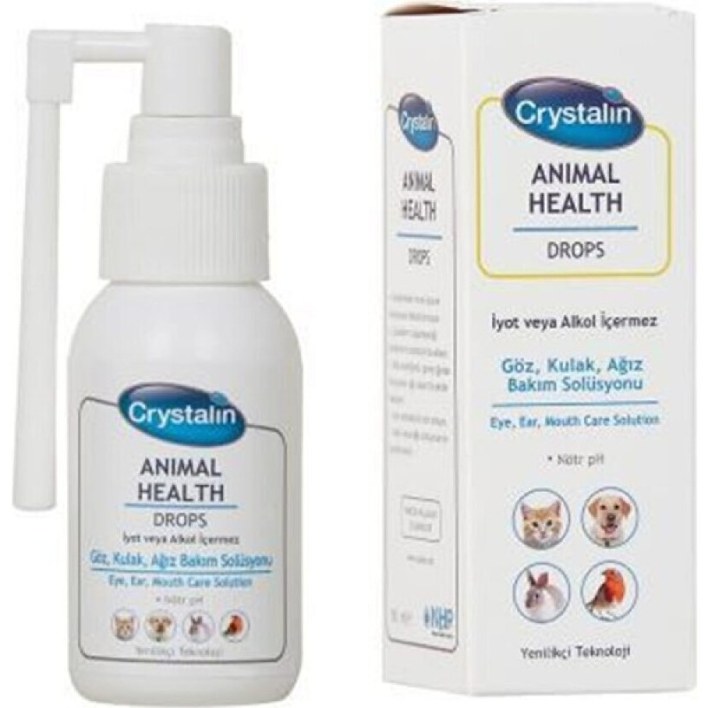 Crystalin Animal Health 50 ml Kedi ve Köpek Göz Kulak Ağız Bakım Spreyi 50 ml Evcil Hayvan Ürünleri Fiyatı