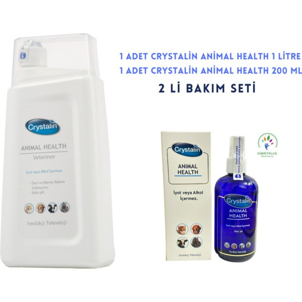 Crystalin Animal Health Hibritplus 2 Li Bakım Seti // 1 Lt + 200 ml // - Beyaz Evcil Hayvan Ürünleri Fiyatı
