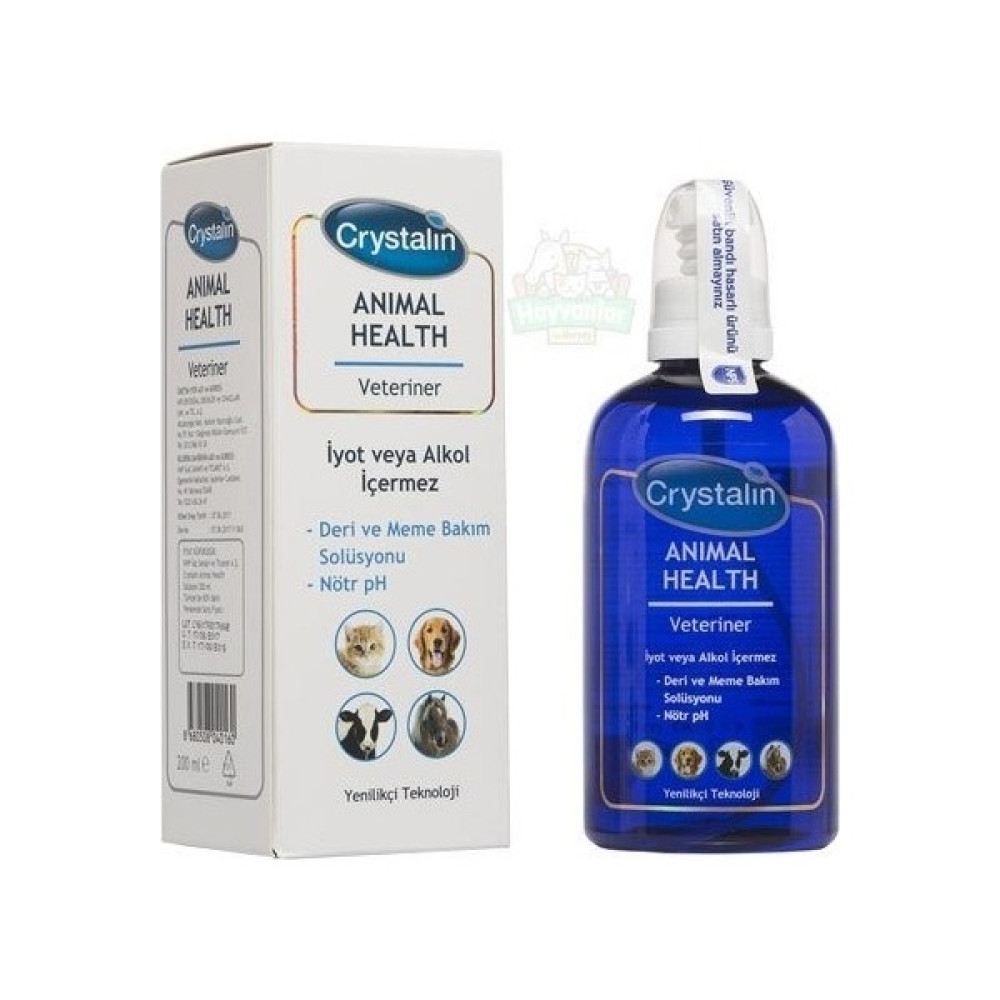 Crystalin Animal Health Yara Temizleme Antiseptiği 100 ml Evcil Hayvan Ürünleri Fiyatı